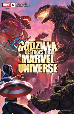 Cover for Godzilla Destroys The Marvel Universe issue number 5