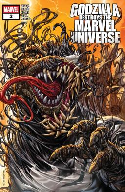 Cover for Godzilla Destroys The Marvel Universe issue number 2