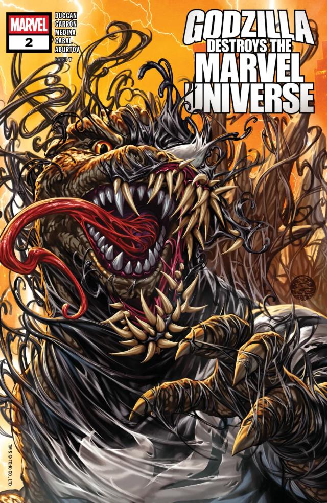 Cover for Godzilla Destroys The Marvel Universe issue 2