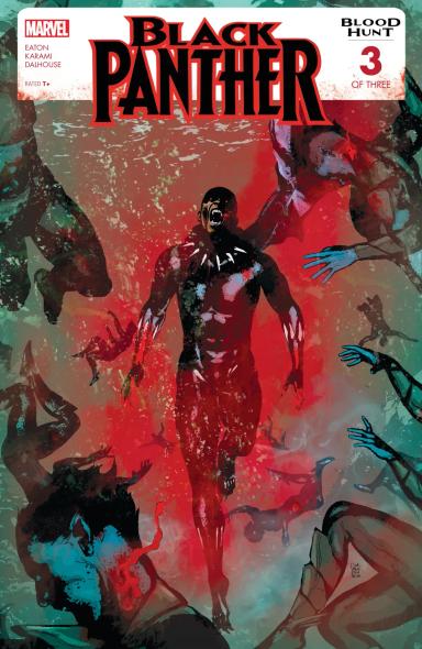 Cover for comic book series called Black Panther: Blood Hunt