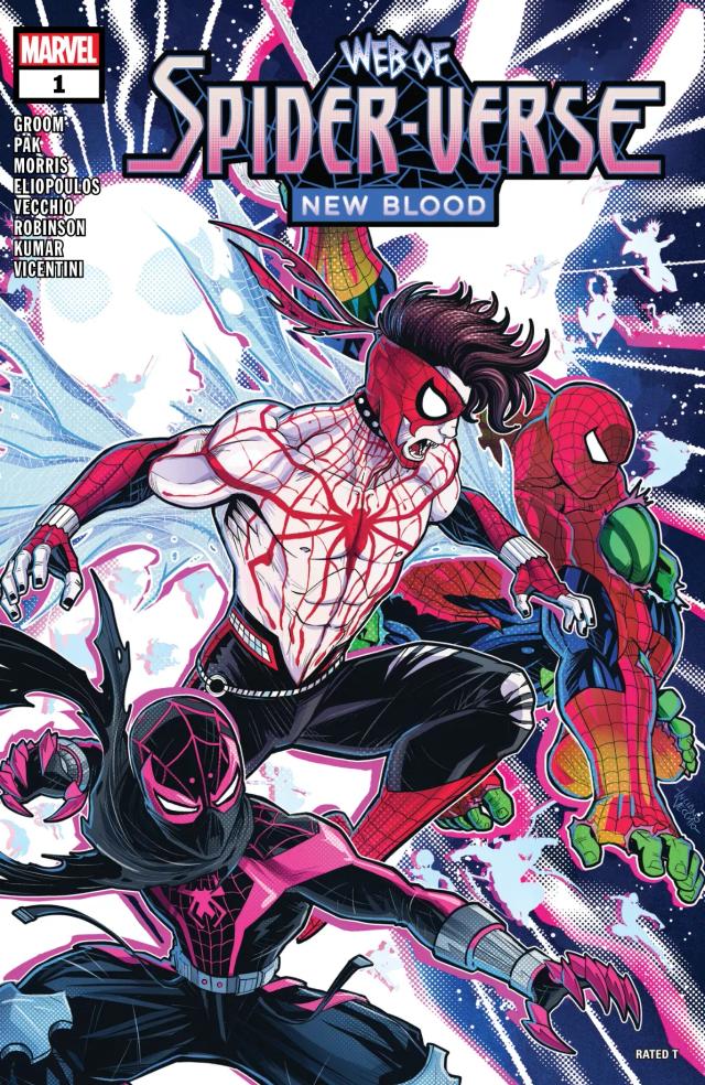Cover for Web Of Spider-Verse: New Blood issue 1