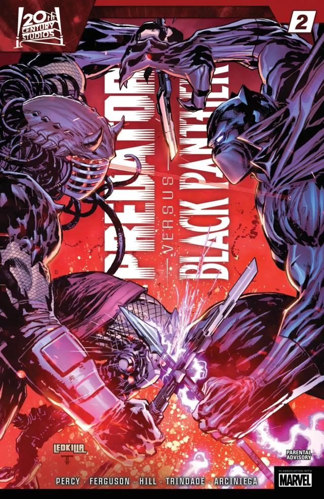Cover for Predator Vs. Black Panther issue 2