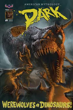 Cover for American Mythology Dark: Werewolves Vs Dinosaurs issue number 1