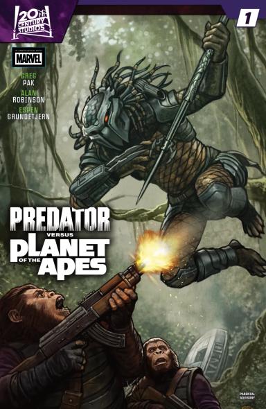 Cover for Predator Vs. The Planet Of The Apes issue number 1