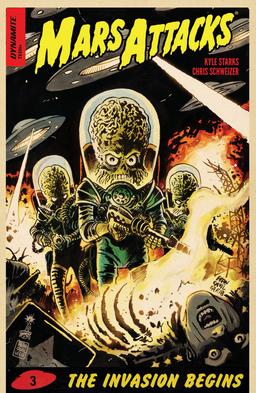 Cover for Mars Attacks issue number 3