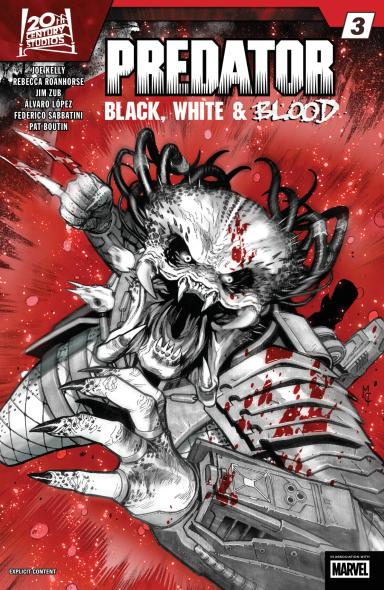 Cover for Predator: Black, White & Blood issue number 3