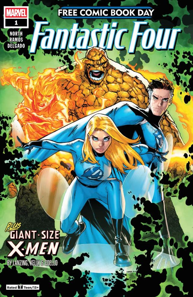Cover for Free Comic Book Day 2025: Fantastic Four/Giant-Size X-Men issue 1