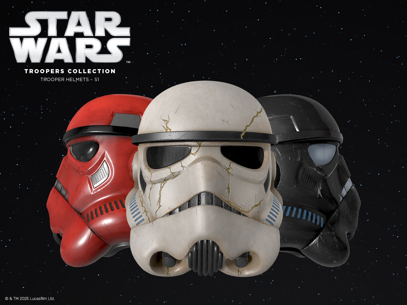 Trooper helmets collection in digital form