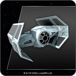 TIE fighter Star Wars collectible in digital form